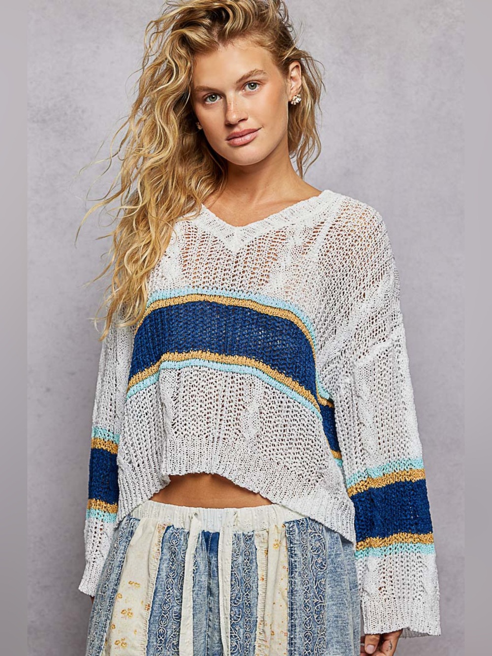 🍓 POL “ Ocean Break “ Sweater | Indigo Coast - Picture 2 of 10